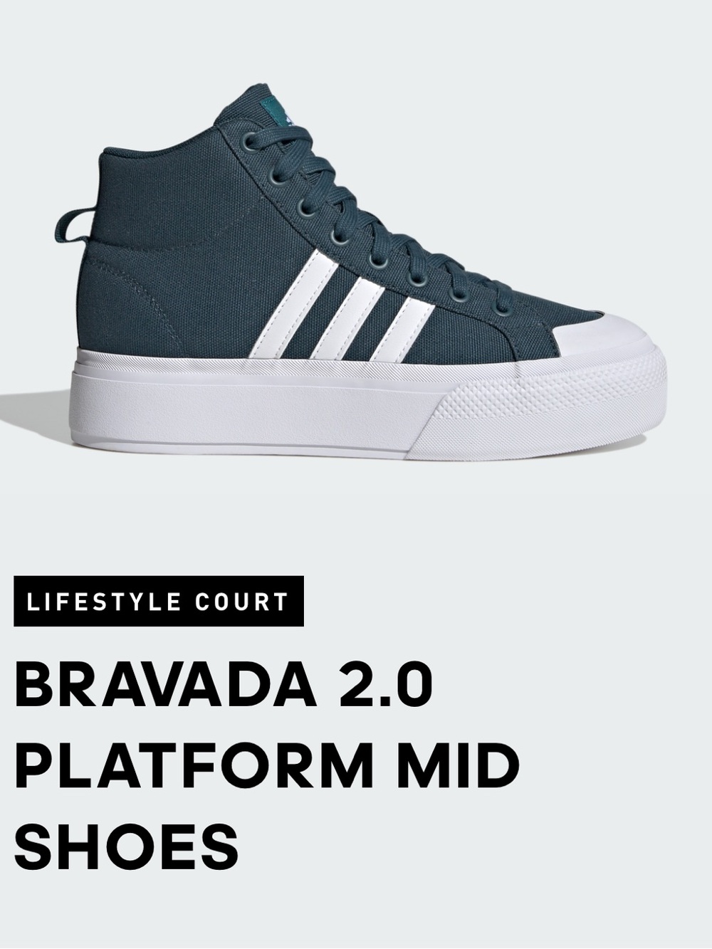 Adidas Bravada platform mid women’s 6